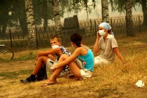 Жители Выксунского района надели респираторы в надежде спастись от дыма