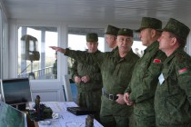 Командный пункт на военном полигоне в Мулино, где проходят российско-белорусские учения Щит Союза – 2011