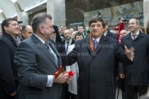 Директор МП Нижегородское метро Олег Яушев и директор Мостоотряд-1 Валерий Аверин (слева направо)