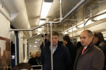 Первая поездка на поезде Нижегородского метрополитена по маршруту Горьковская - Московская