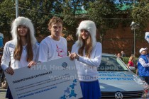 Победитель забега по 400 ступенькам Чкаловской лестницы легкоатлет Николай Бурда, в качестве приза он получил автомобиль Volkswagen