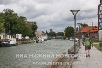 Река Дане разделяет Клайпеду на левобережный Старый город и правобережный современный
