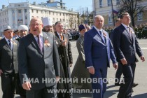 Парад в честь 70-годовщины Победы в Великой Отечественной войне на пл. Минина и Пожарского в Нижнем Новгороде