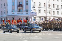 Парад в честь 70-годовщины Победы в Великой Отечественной войне на пл. Минина и Пожарского в Нижнем Новгороде