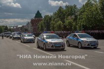 Смотр личного состава Нижегородского гарнизона полиции, привлекаемого к обеспечению охраны общественного порядка в Нижнем Новгороде