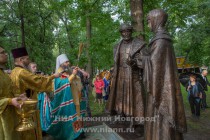 Памятник святым Петру и Февронии открыли в Нижнем Новгороде