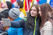 Митинг, посвященный годовщине вхождения Республики Крым и города Севастополя в состав России