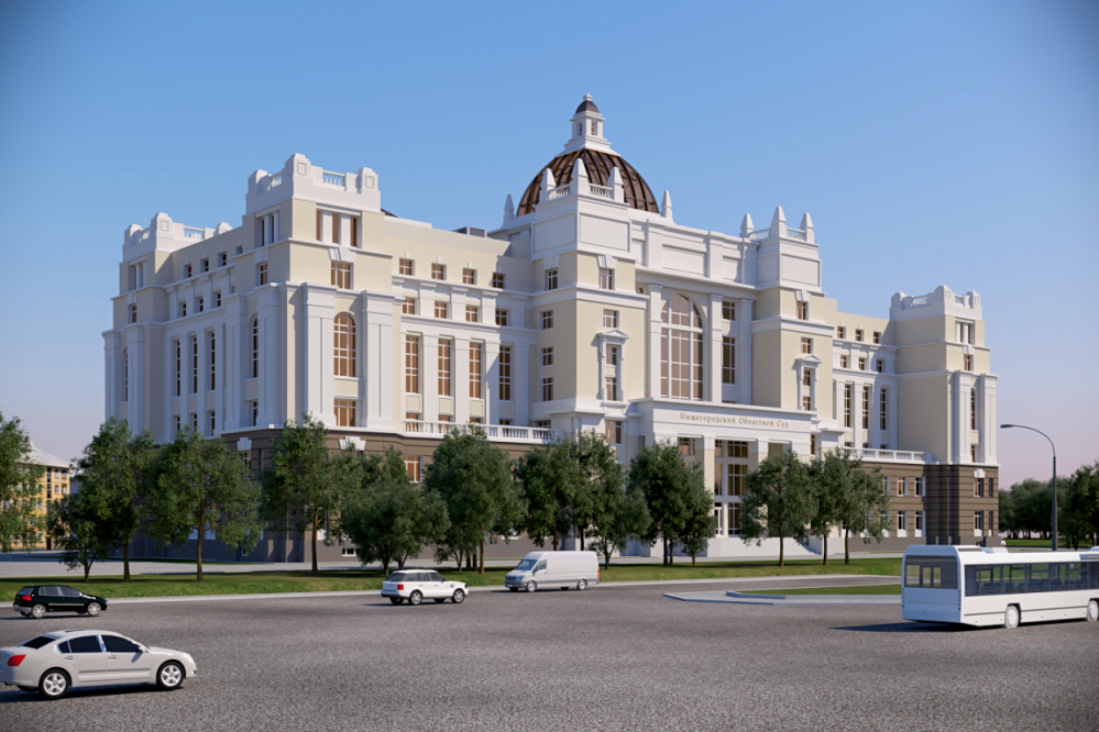 Проект нового здания Нижегородского областного суда