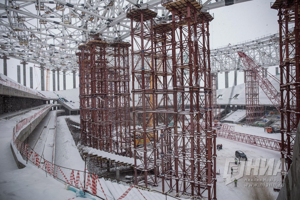 Строящийся стадион к ЧМ-2018 в Нижнем Новгороде