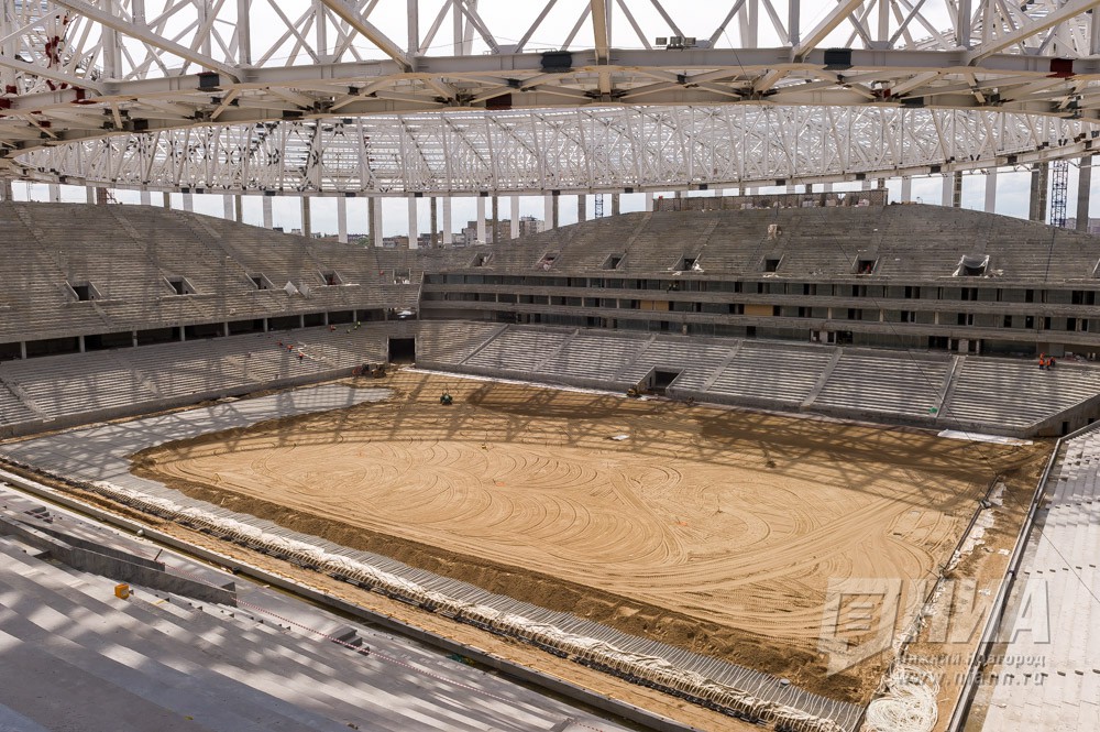 Строящийся стадион к ЧМ-2018 в Нижнем Новгороде