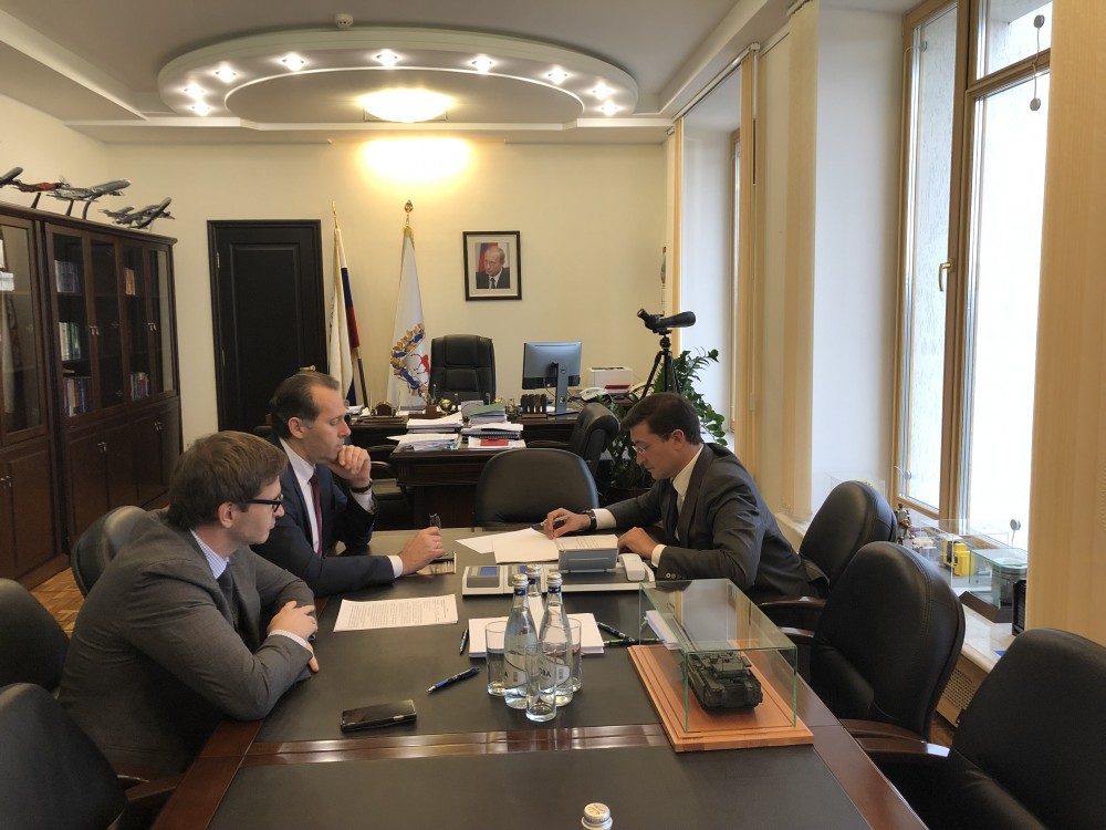 Глеб Никитин обсудил с гендиректором "Уралвагонзавода" Александром Потаповым развитие нижегородского ЦНИИ "Буревестник"