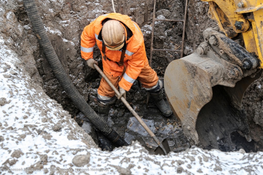 Подачу тепла по ранее поврежденному трубопроводу в Нижнем Новгороде, обещают завершить в 19:00