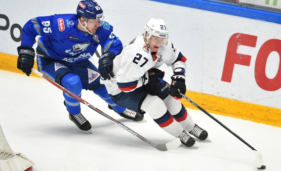 Нижегородское "Торпедо" уступило "Барысу" в первом матче плей-офф кубка Гагарина 26 февраля