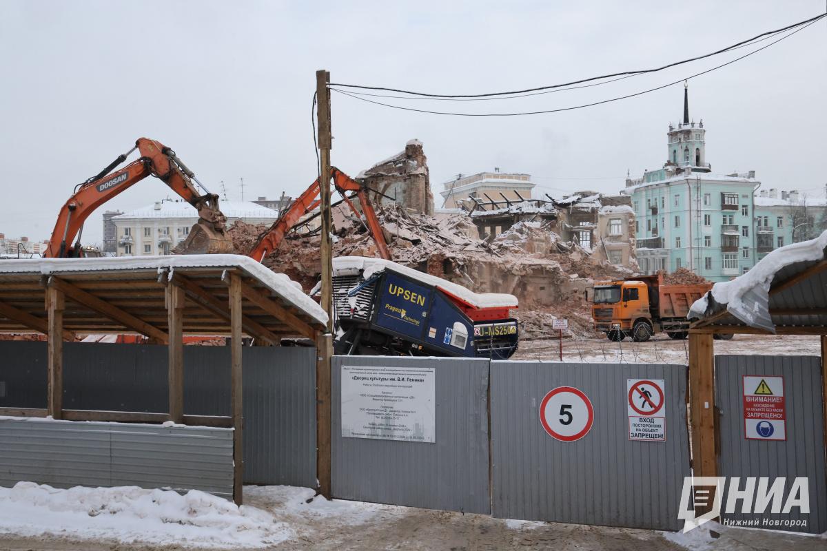 Центральный фасад ДК имени Ленина в Нижнем Новгороде почти снесли &mdash; фото