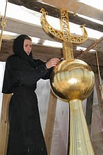 Работы по золочению куполов самого большого храма Нижегородской епархии - собора святого благоверного князя Александра Невского - близятся к завершению