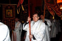 Начальник УФНС РФ по Нижегородской области Николай Поляков, облаченный в стихарь - одежду церковных служителей