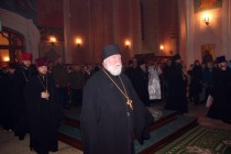 Участники пасхального богослужения
