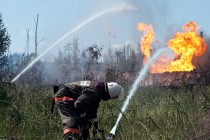 Пожарные расчеты долго не могли приступить к тушению возгорания