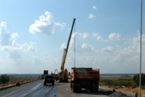 Строительство подходов к мосту