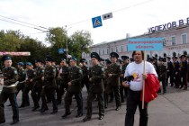 350 кадетов строем прошли по ул. Большая Покровская