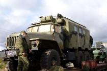Эшелон насчитывает свыше 40 единиц военной техники