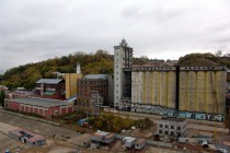 Зернохранилище на правом берегу Оки к открытию метромоста планируют закамуфлировать