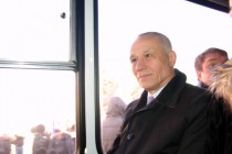 Григорий Рапота одним из первых проехал по новому мосту