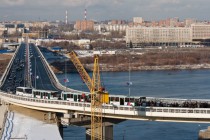 Торжественное открытие автомобильной части метромоста