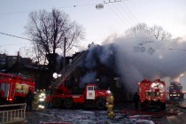 Ликвидация пожара в жилом доме на ул. Костина
