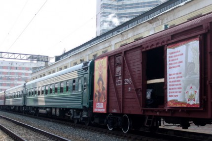 Поезд Победы отправился из Нижнего Новгорода по железнодорожным станциям Горьковской железной дороги