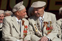 Ветераны на военном параде в Нижнем Новгороде