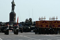 За несколько минут до начала парада в Нижнем Новгороде