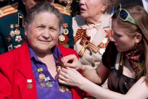 Ветераны на военном параде в Нижнем Новгороде