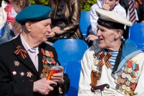 Ветераны на военном параде в Нижнем Новгороде