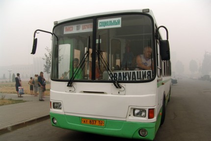 Последствия лесных пожаров в Выксунском районе Нижегородской области