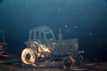 Техника, которая боролась с огнем в нем и погибла. с. Верхняя Верея