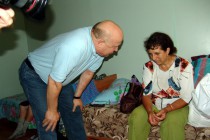 Губернатор Нижегородской области Валерий Шанцев пообщался с погорельцами в лагере Лазурный