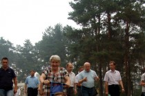 В лагере Лазурный разместились погорельцы