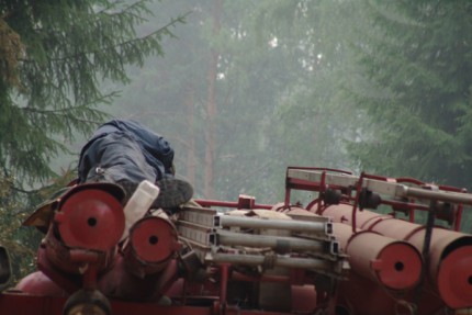 Ликвидация лесных пожаров в Выксунском районе Нижегородской области