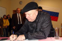 Губернатор Нижегородской области Валерий Шанцев на выборах депутатов городской Думы