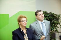 Председатель Волго-Вятского банка Ирина Кудрявцева и глава города Нижнего Новгорода Олег Сорокин