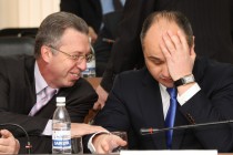 Депутаты Анатолий Волков и Олег Кондрашов (слева направо)
