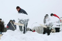 Субботник на площади Минина и Пожарского