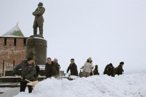 Субботник на площади Минина и Пожарского