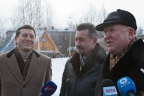Губернатор Нижегородской области Валерий Шанцев (справа), глава Нижнего Новгорода Олег Сорокин (слева) и директор Лимпопо Владимир Герасичкин (в центре)