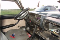 От удара руль ВАЗ-2107 согнулся