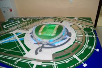 Макет нового футбольного стадиона в Казани