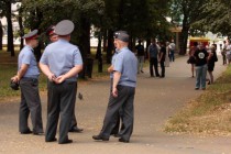 Сотрудники полиции начали собираться в месте проведения акции Стратегия 31 за полтора часа до заявленного мероприятия