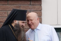 Архиепископ Нижегородский и Арзамасский Георгий и губернатор Нижегородской области Валерий Шанцев