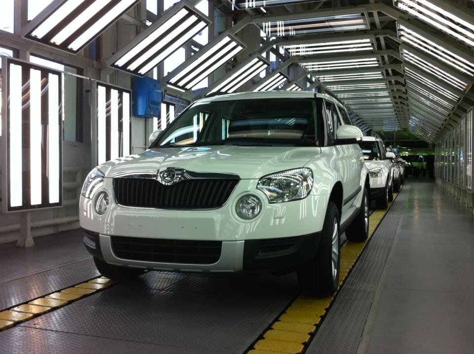 Горьковский автомобильный завод с 4 ноября начал крупноузловую сборку автомобилей Skoda Yeti